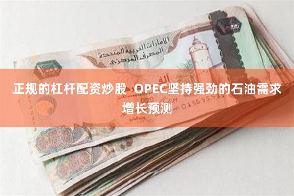 正规的杠杆配资炒股  OPEC坚持强劲的石油需求增长预测