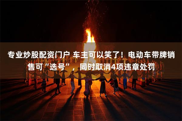 专业炒股配资门户 车主可以笑了！电动车带牌销售可“选号”，同